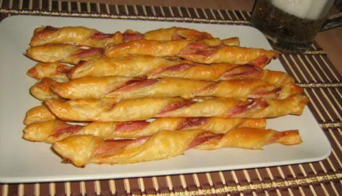Baconös sajtos csavart rudacskák